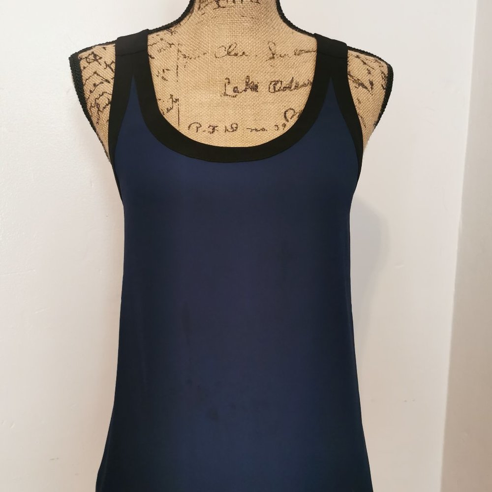 Express Royal Blue w Black Trim Racerback Top